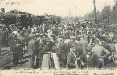 null 16 CARTES POSTALES BELGIQUE : Sélection. "2cp-Procession de Furnes : La Cour...