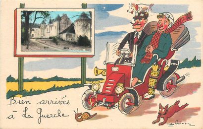null 46 CARTES POSTALES SOUVENIRS DE... : Villes de France. Dont" Souvenir de Bourg,...