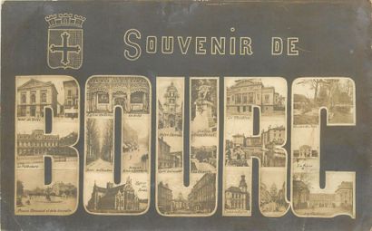 null 46 CARTES POSTALES SOUVENIRS DE... : Villes de France. Dont" Souvenir de Bourg,...