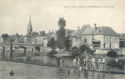 null 12 CARTES POSTALES INDRE : Petite Sélection. Dont" Le Moulin de Bord et le Vieux...