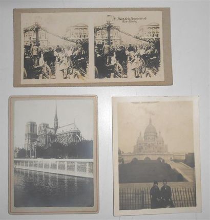 null 36 PHOTOGRAPHIES & DOCUMENT PARIS : 20 Photographies sur carton 16,5cm x 11cm...
