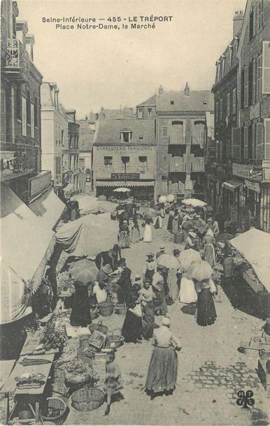 null 24 CARTES POSTALES LES MARCHES : Seine Maritime. Dont" Dieppe-Le Marché aux...