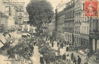 null 24 CARTES POSTALES LES MARCHES : Seine Maritime. Dont" Dieppe-Le Marché aux...