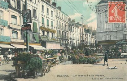 null 24 CARTES POSTALES LES MARCHES : Seine Maritime. Dont" Dieppe-Le Marché aux...