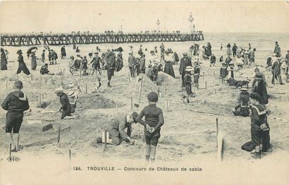 null 80 CARTES POSTALES CALVADOS : Majorité Trouville et qqs Divers. Dont" Trouville...