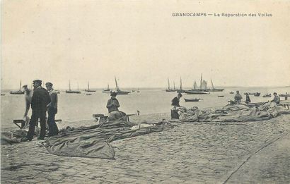 null 29 CARTES POSTALES VIE ET TRAVAIL A LA MER : Sélection Calvados. Dont" Grandcamp...