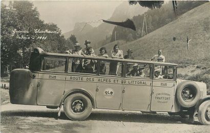 null 10 CARTES PHOTOS : Diverses. "Grande Chartreuse 1935-Autocar-Route des Alpes...