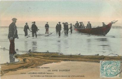 null 17 CARTES POSTALES VIE ET TRAVAIL A LA MER : Gironde. "Andernos-Cabane de Pêcheurs,...