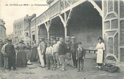 null 5 CARTES POSTALES VIE ET TRAVAIL A LA MER : Somme. "Ault-Pêcheurs de Moules,...