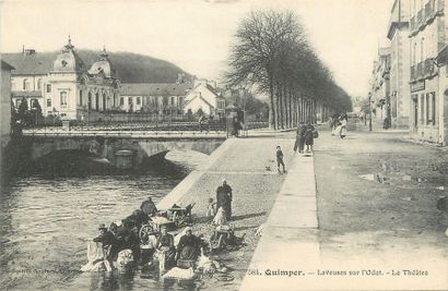 null 9 CARTES POSTALES METIERS : Bretagne - Lavandières. "Vallée de Daoulas, Douarnenez-Lavoir...