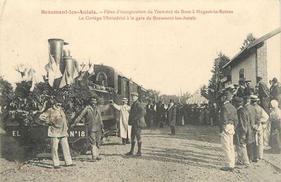 null 10 CARTES POSTALES LES TRAMWAYS : Sélection Province. "Ballon-Gare des Tramways,...