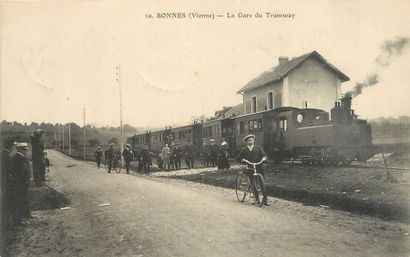 null 10 CARTES POSTALES LES TRAMWAYS : Sélection Province. "Ballon-Gare des Tramways,...