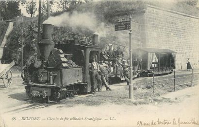 null 13 CARTES POSTALES LES TRAINS : Sélection Province. "68-Belfort-Chemin de fer...