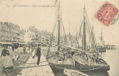 null 26 CARTES POSTALES VIE ET TRAVAIL A LA MER : Seine Maritime - Le Tréport. Dont"...