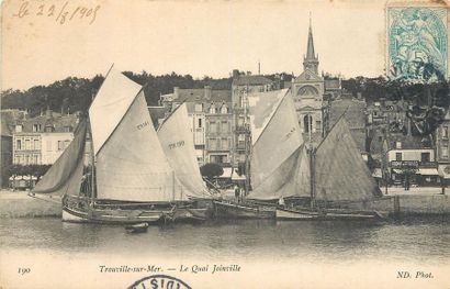 null 26 CARTES POSTALES CALVADOS : Vie et Travail à la Mer. Dont" Trouville : Arrivée...