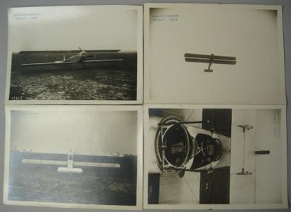 null Photographies (4). Suite de 4 photographies d'un avion Paul Schmitt SBR Type...