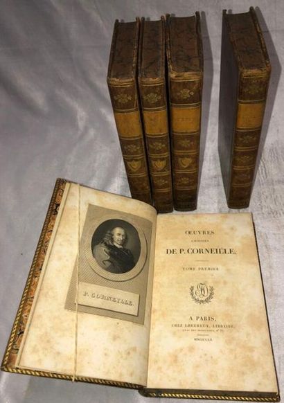 null [CORNEILLE Pierre & Thomas]. Oeuvres Choisies en 4 Volumes, Paris, Chez Lheureux...