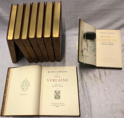 null [VERLAINE Paul]. Oeuvres Complètes en 8 Volumes, Illus. Berthold Mahn, Paris,...