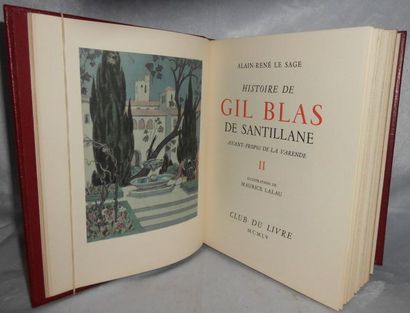 null [LE SAGE Alain-René]. Ensemble de 4 Volumes.
Histoire de Gil Blas de Santillane,...