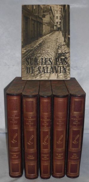 null [DUHAMEL Georges]. Ensemble de 5 Volumes et 1 Livret.
Vie et Aventures de Salavin,...