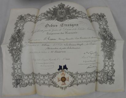 null Souvenirs d'Henri Édouard Tresca
Allemagne Prusse Ordre de la Couronne royale,...