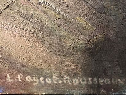 null Lucienne PAGEOT-ROUSSEAUX (1899-1994)
Paysage 
Huile sur toile signée en bas...