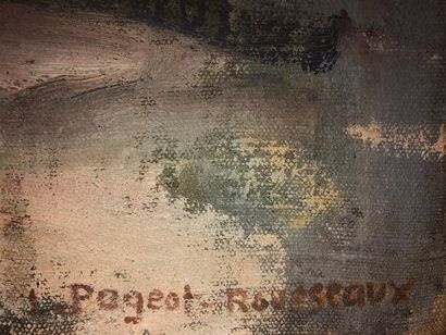 null Lucienne PAGEOT-ROUSSEAUX (1899-1994)
La chaise rouge
Huile sur toile signée...