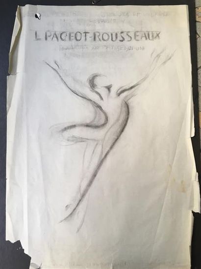 null Lucienne PAGEOT - ROUSSEAUX (1899-1994)
Projet d'affiche de l'exposition "L....
