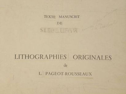 null Lucienne PAGEOT-ROUSSEAUX (1899-1994)
Projet d'ouvrage graphique "L'âme et la...