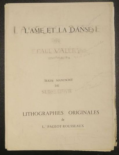null Lucienne PAGEOT-ROUSSEAUX (1899-1994)
Projet d'ouvrage graphique "L'âme et la...