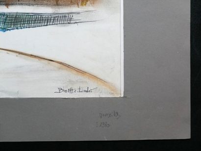 null BIZETTE-LINDET André (1906-1998)
Versailles
Pastel sur papier signé en bas à...
