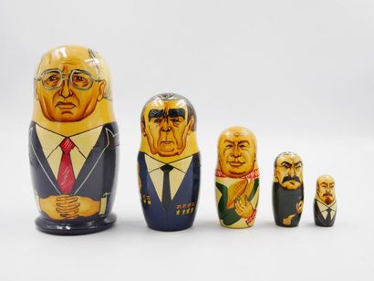 Years 2000, A Russian nesting doll with several...