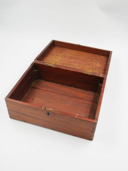 null Boîte à bijoux en bois. 
13,5 x 31 x 23 cm

(état d'usage)

[Charge à l'adjudicataire...