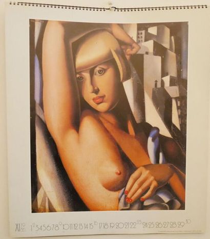 null CALENDRIER : 1986. ART DECO-FEMME FATAL. 12 exclusive cicero facsimile prints....