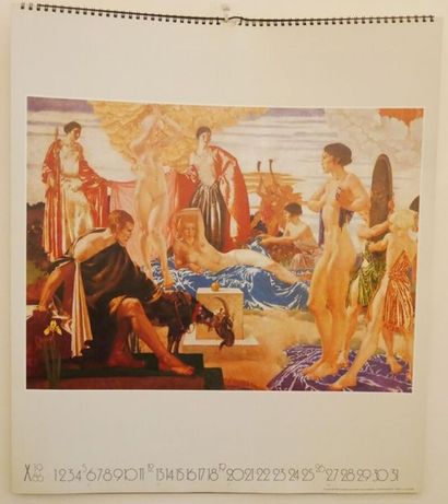 null CALENDRIER : 1986. ART DECO-FEMME FATAL. 12 exclusive cicero facsimile prints....