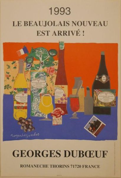 null BEZOMBES Roger (1913-1994). Affiches : Le Beaujolais Nouveau est arrivé ! Georges...