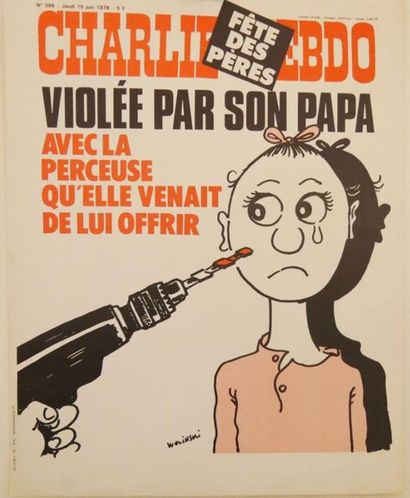 null AFFICHES (2) : Unes de Charlie Hebdo. Couleurs.
N°383-Jeudi 16 mars 1978 - Le...