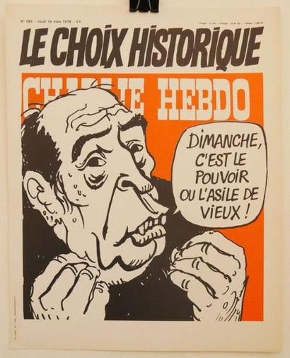 null POSTERS (2) : Unes de Charlie Hebdo. Colors.
N°383-Thursday, March 16, 1978...