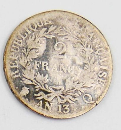 null Monnaie Empire - Argent.
Napoléon Empereur, 2 Francs, An 13, Calendrier Révolutionnaire...