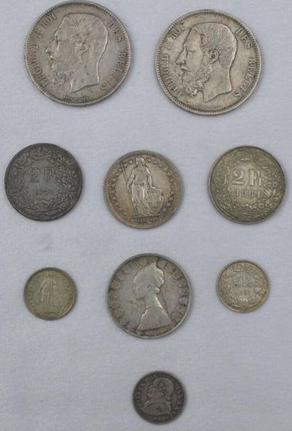 null Monnaies France et Etrangers - Argent.
5Frs Louis XVIII 1816 A
5Frs Hercule...