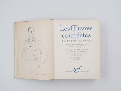 null [LITTERATURE]
LES OEUVRES COMPLETES D'A. DE SAINT EXUPÉRY avec un portrait de...