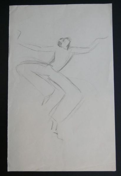 null Lucienne PAGEOT-ROUSSEAUX (1899-1994)
Georges POMIES
Crayon sur papier
36 x...