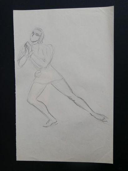 null Lucienne PAGEOT-ROUSSEAUX (1899-1994)
Serge LIFAR
Crayon sur papier
35 x 22,5...