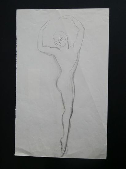 null Lucienne PAGEOT-ROUSSEAUX (1899-1994)
Serge LIFAR
Crayon sur papier
37,5 x 23,5...