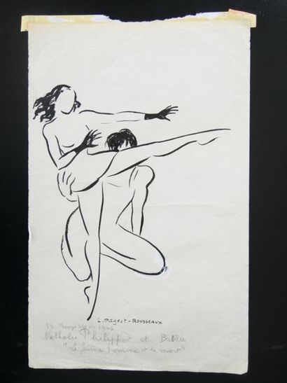 null Lucienne PAGEOT-ROUSSEAUX (1899-1994)
Nathalie PHILIPPART et Babilée - Théâtre...