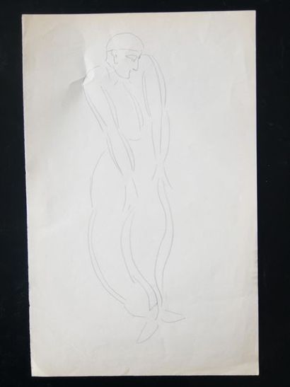 null Lucienne PAGEOT-ROUSSEAUX (1899-1994)
Georges POMIES
Crayon sur papier 
36 x...
