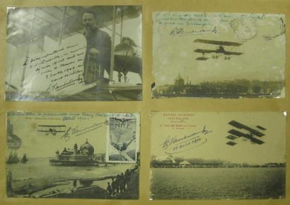 Charles VAN DEN BORN (1874-1958 - Brevet n°37) Premier vol à Saïgon en 1910. 24 pièces...