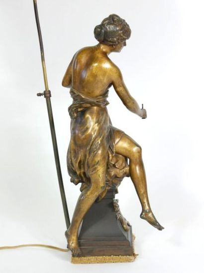 null PICAULT, Emile Louis (1833-1915) :
Gratus Animus
Epreuve en bronze à patine...