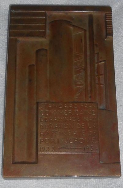 null 
Gustave MIKLOS (1888-1967)
Plaque commémorative en bronze patiné.


A l’avers...