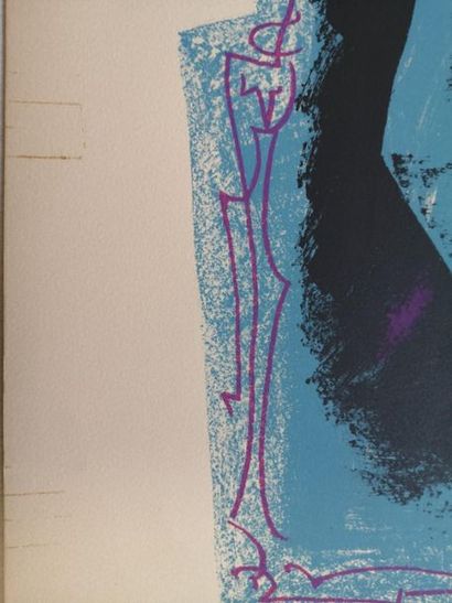null André MASSON (1896-1987) :
Couple
Lithographie en couleurs, signée en bas à...